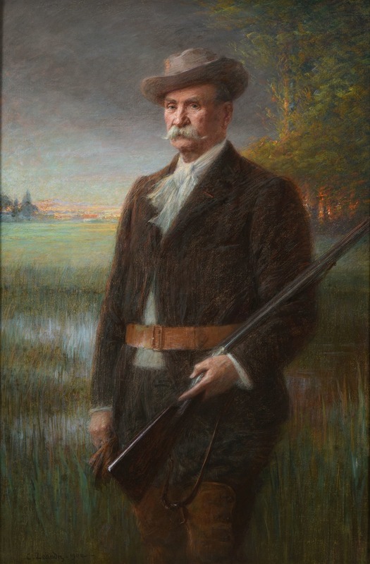 Charles-Lucien Léandre - Henry Vasnier en tenue de chasse