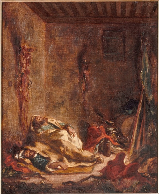 Eugène Delacroix - Le corps de garde à Meknès