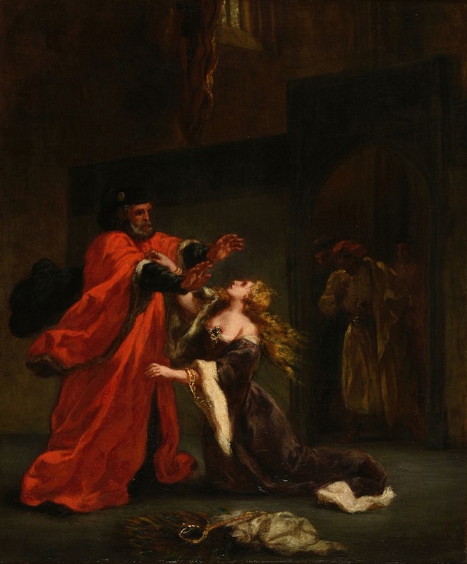 Eugène Delacroix - Desdémone maudite par son père