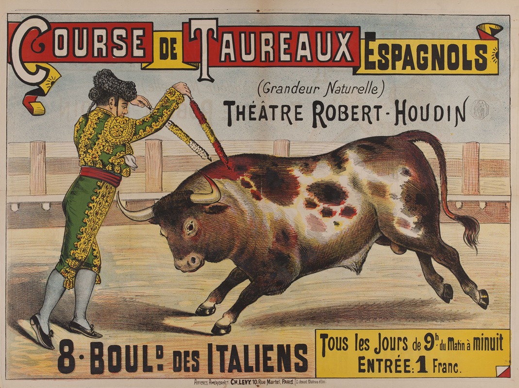 Anonymous - Course De Taureaux Espagnols (Grandeur Naturelle) Theâtre Robert-Houdin 2