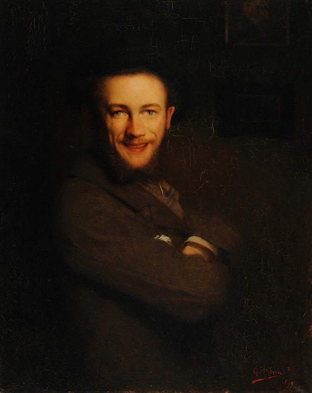 Gustave Pierre - Le Rieur. Autoportrait