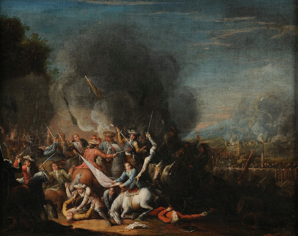 Louis Joseph Watteau - Bataille