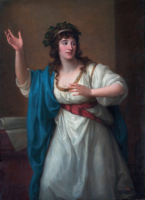 Angelica Kauffmann - Portrait of the Impromptu Virtuoso Teresa Bandettini-Landucci of Lucca