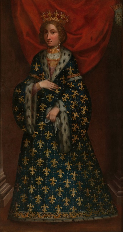 Anonymous - Portait of Bona of Berry, wife of Amedeo VII