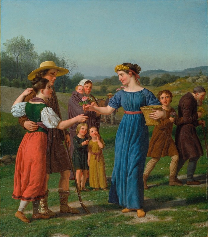 Christoffer Wilhelm Eckersberg - ‘The Maiden from Afar’ From the poem by Schiller