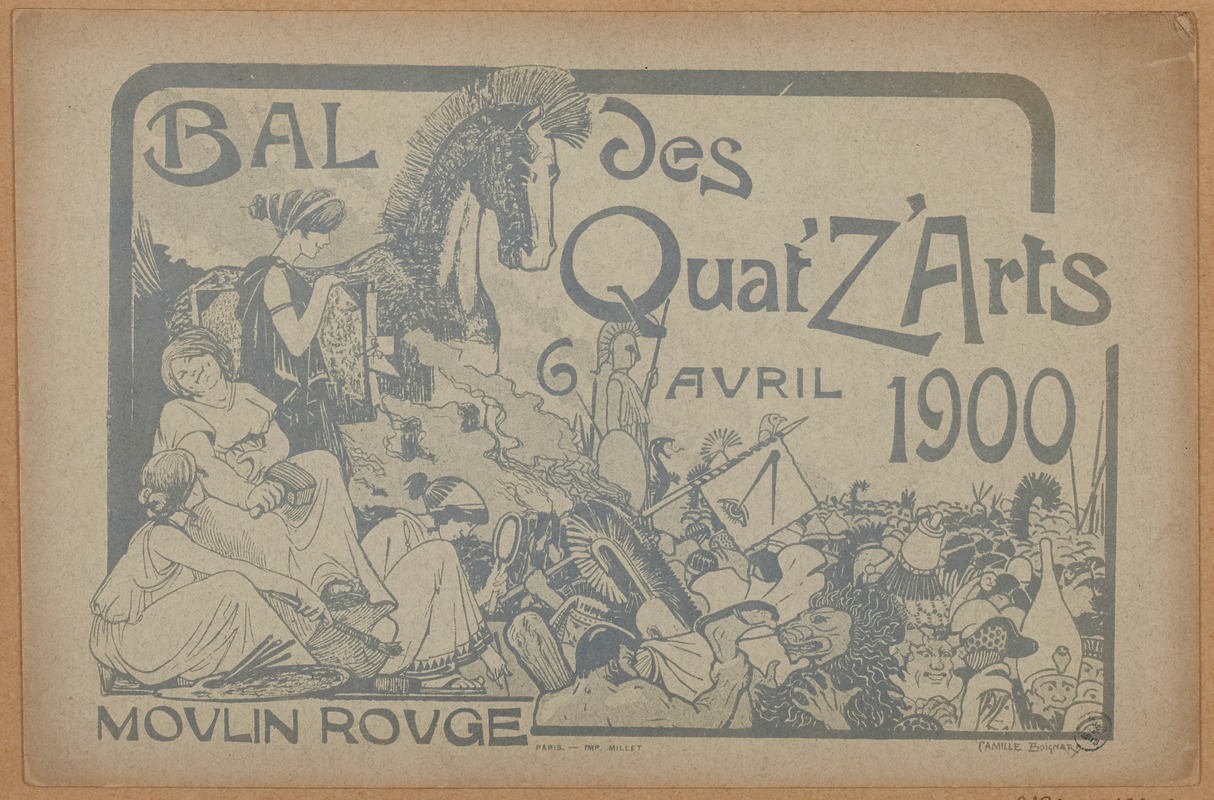 C. Boignard - Quat’Z’Arts, 6 Avril 1900 au Moulin Rouge