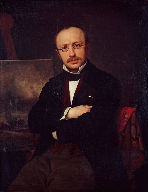 Ditlev Blunck - Portrait of the painter Anton Melbye