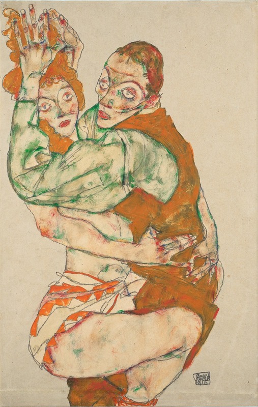 Egon Schiele - Lovemaking