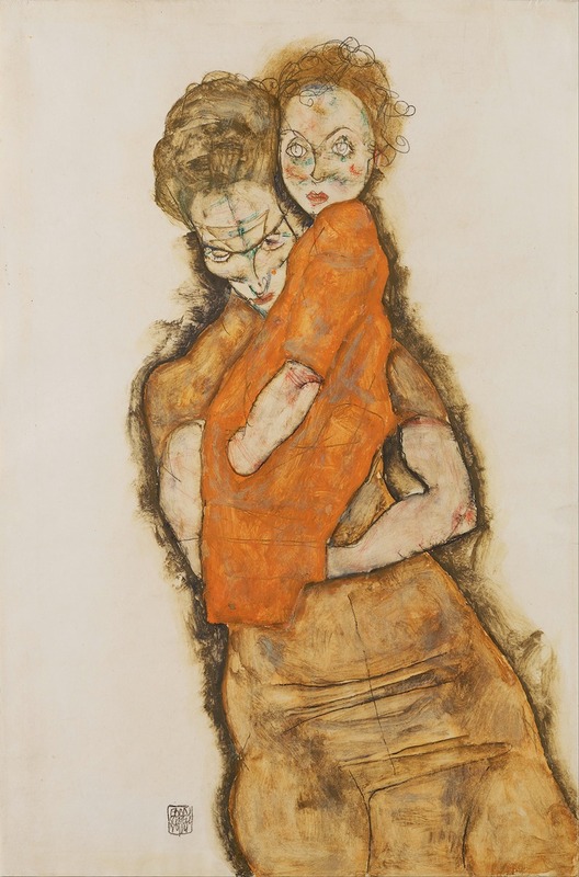 Egon Schiele - Mother and Child
