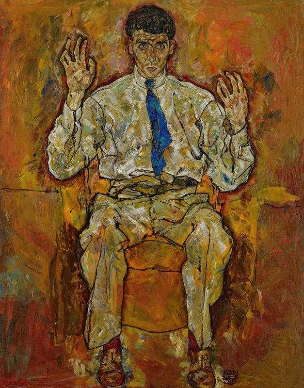 Egon Schiele - Portrait of Paris von Gütersloh (1887-1973)
