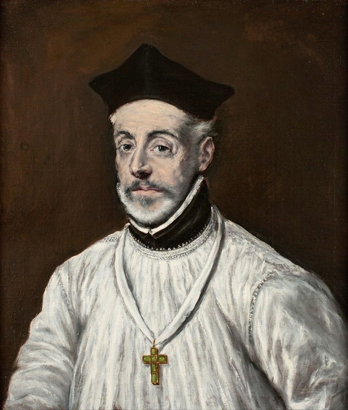 El Greco (Domenikos Theotokopoulos) - Portrait of Diego de Covarrubias y Leiva (1512-1577)