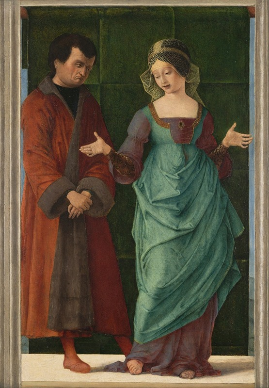 Ercole de' Roberti - Portia and Brutus