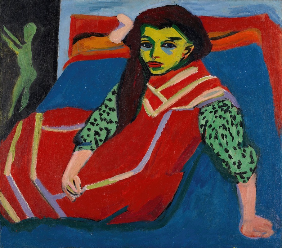 Ernst Ludwig Kirchner - Seated Girl (Fränzi Fehrmann)