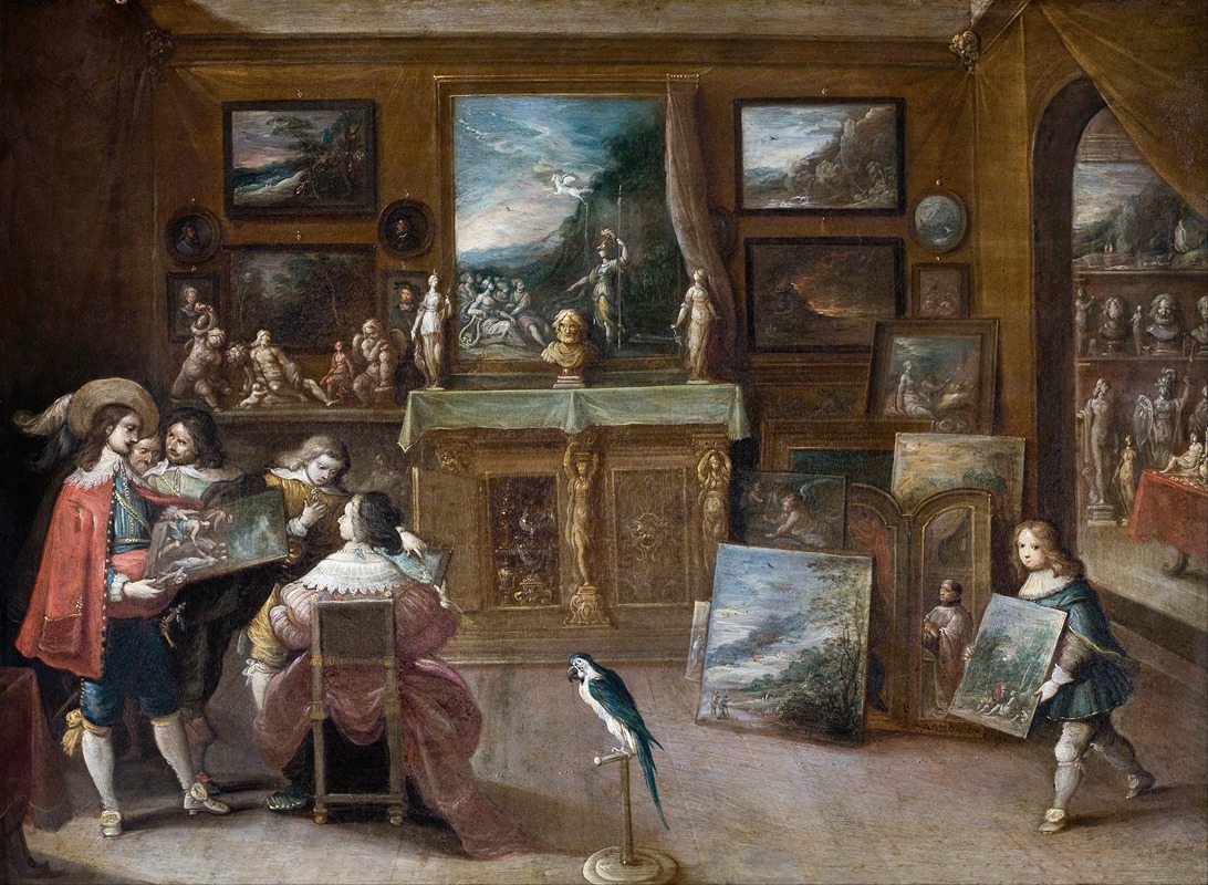 Frans Francken the Younger - A visit to the Art Dealer