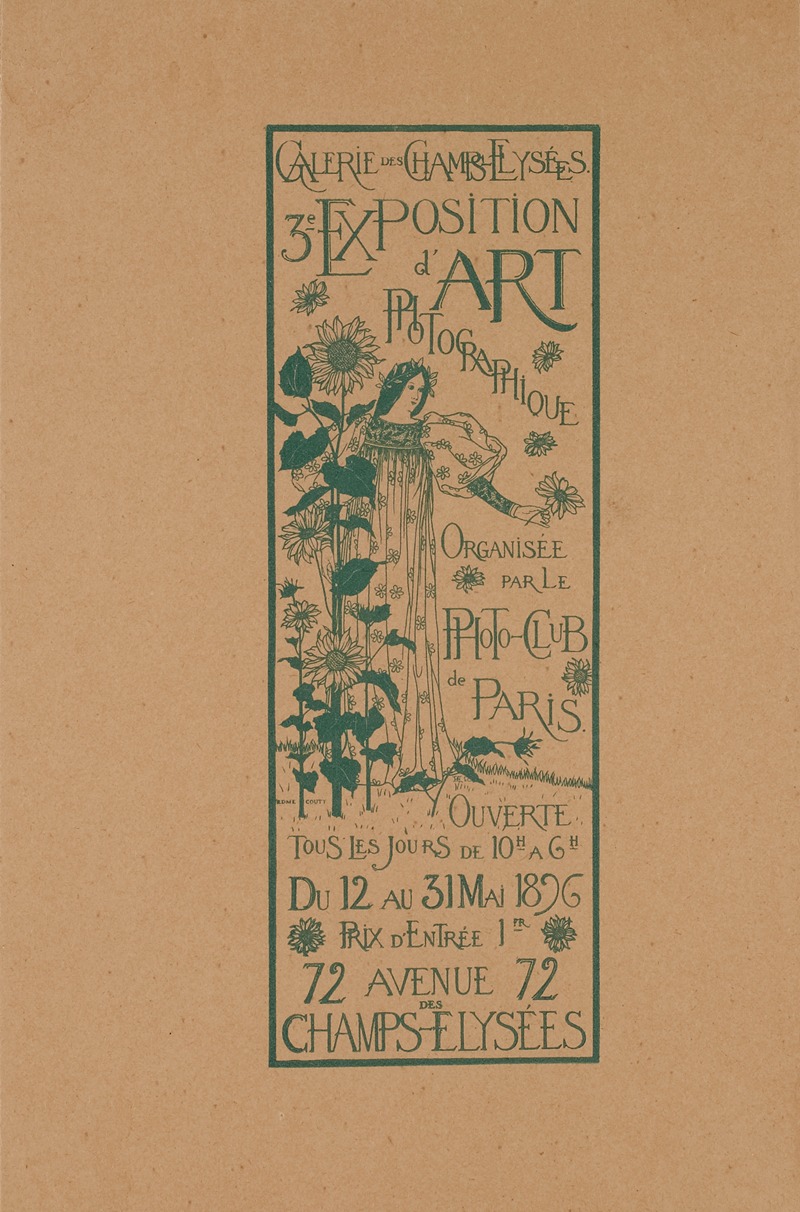 Edmé Couty - Exposition d’art photographique du Photo-club de Paris, 3e année 1896