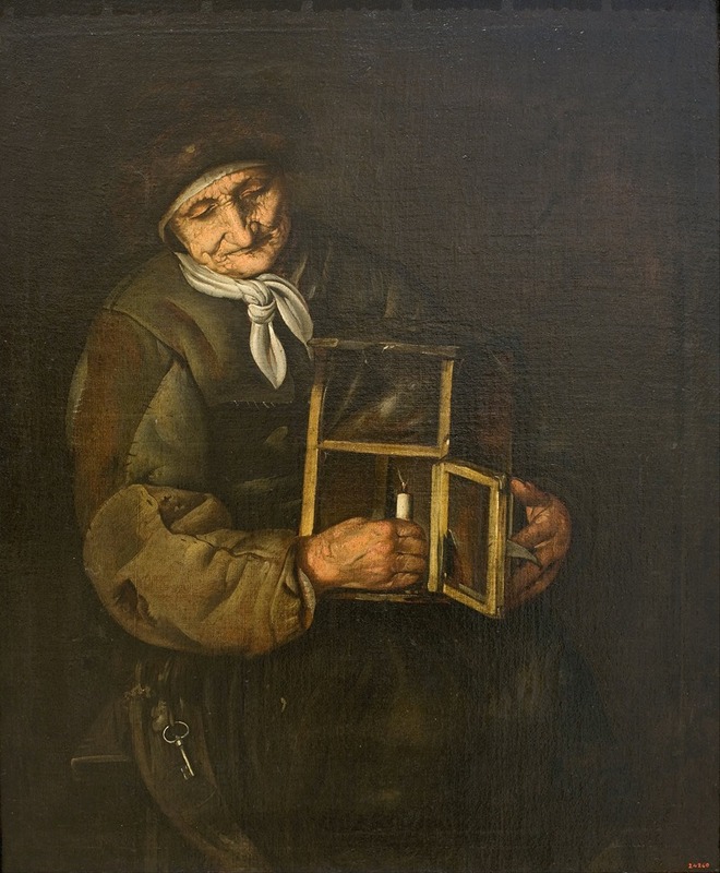 Giacomo Francesco Cipper - Old Woman with a Lamp