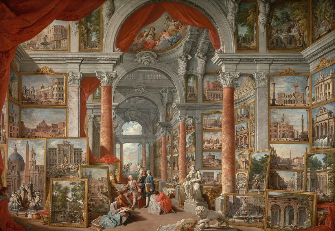 Giovanni Paolo Panini - Picture Gallery with Views of Modern Rome