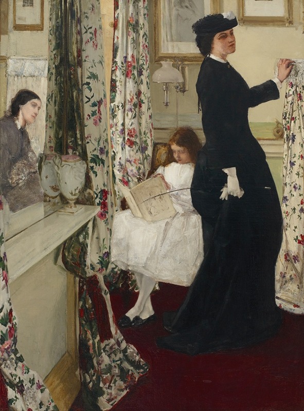 James Abbott McNeill Whistler - Harmony in Green and Rose; The Music Room