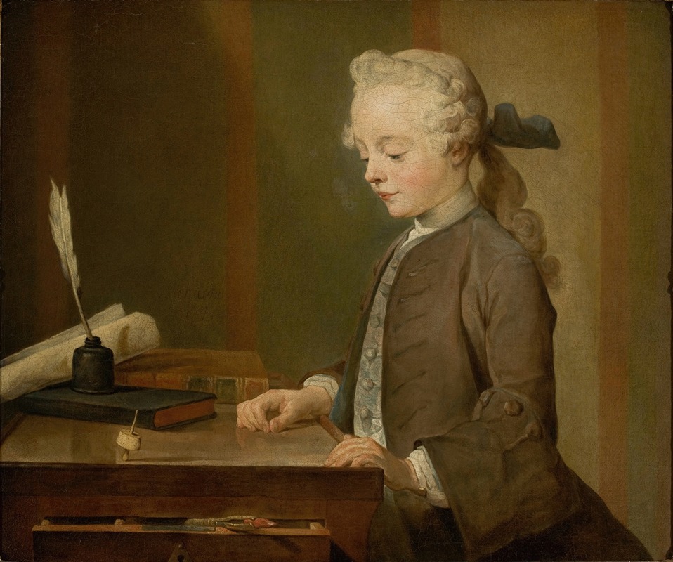 Jean-Baptiste-Siméon Chardin - Portrait of Auguste Gabriel Godefroy
