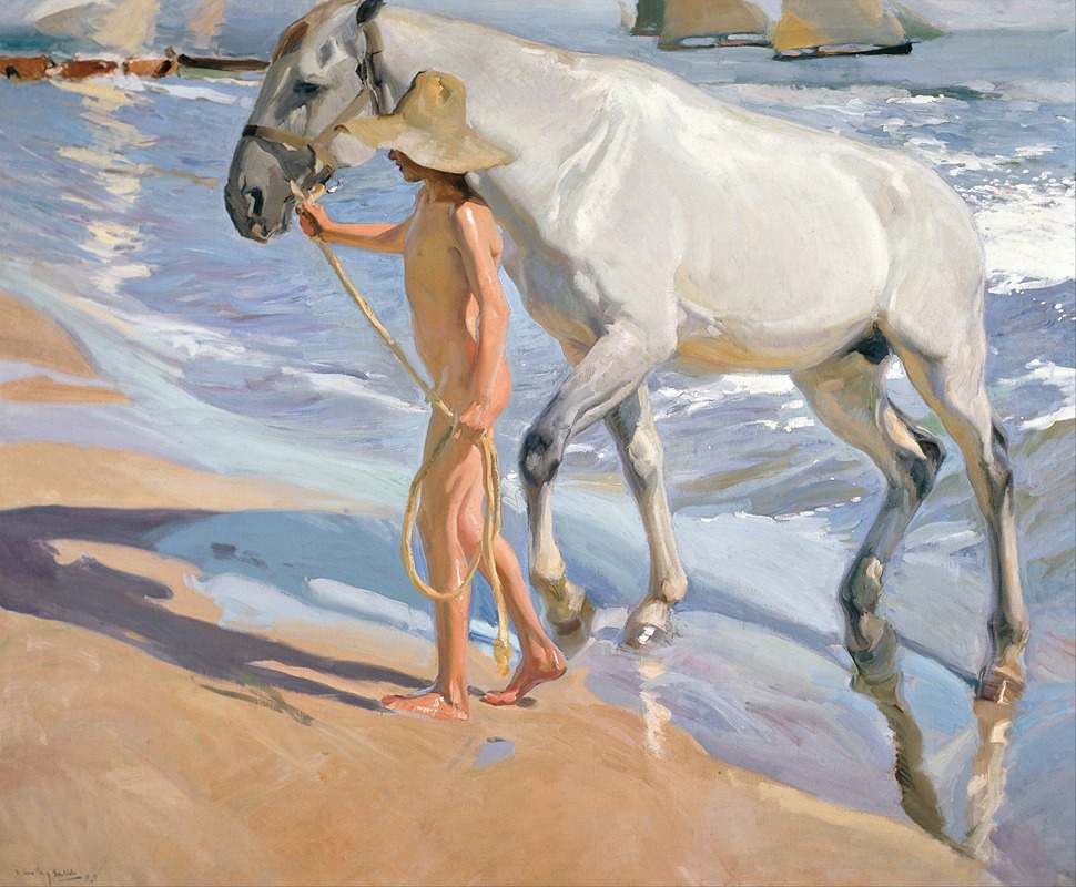 Joaquín Sorolla - The Horse’s Bath