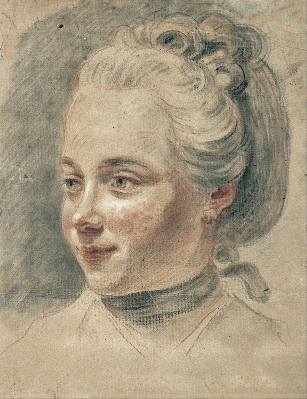 Johann Heinrich Tischbein the Younger - Three-Quarter View of the Head of a Girl, Turning to the Left