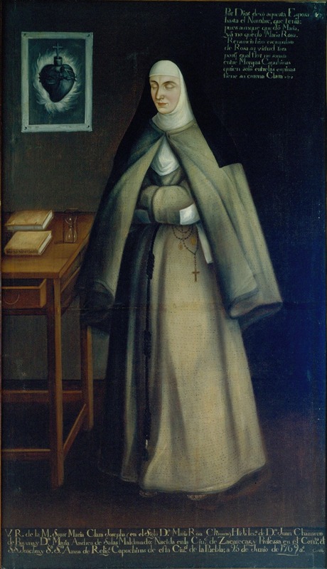 José del Castillo - Portrait of Sister María Clara Josefa