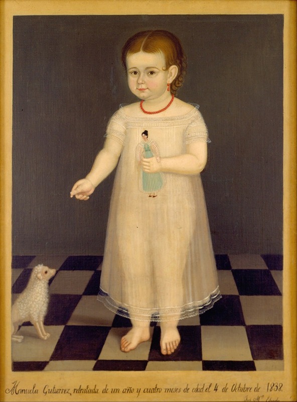 José María Estrada - Portrait of Manuela Gutiérrez