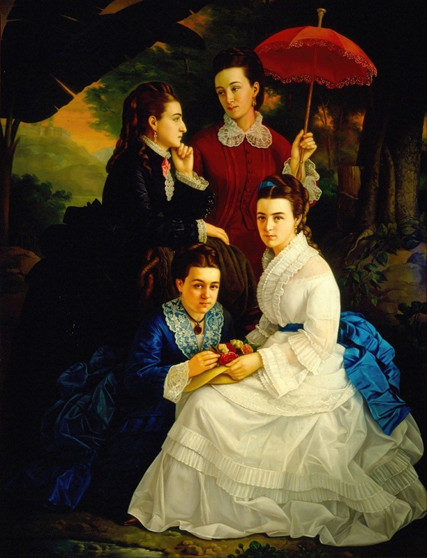 Juan Cordero - Portrait of the Daughters of Manuel Cordero
