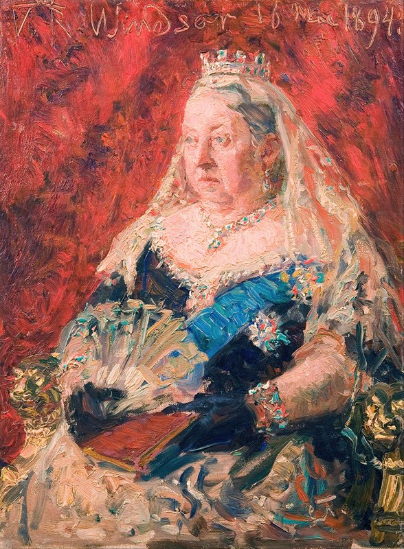Laurits Tuxen - Portrait of Queen Victoria