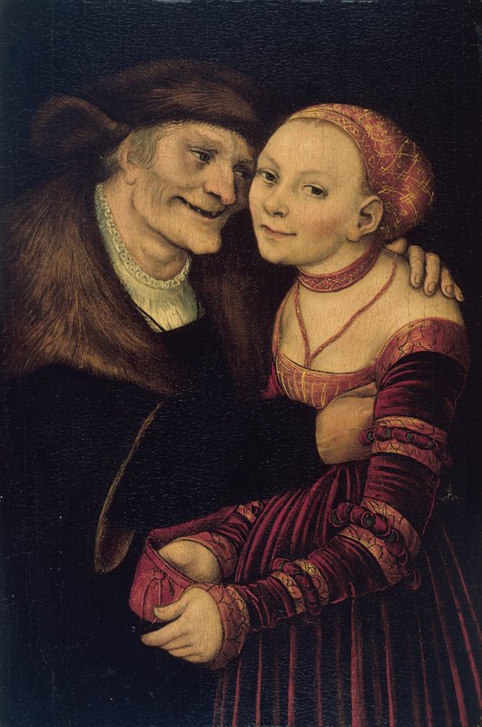 Lucas Cranach the Elder - The Ill-Matched Couple