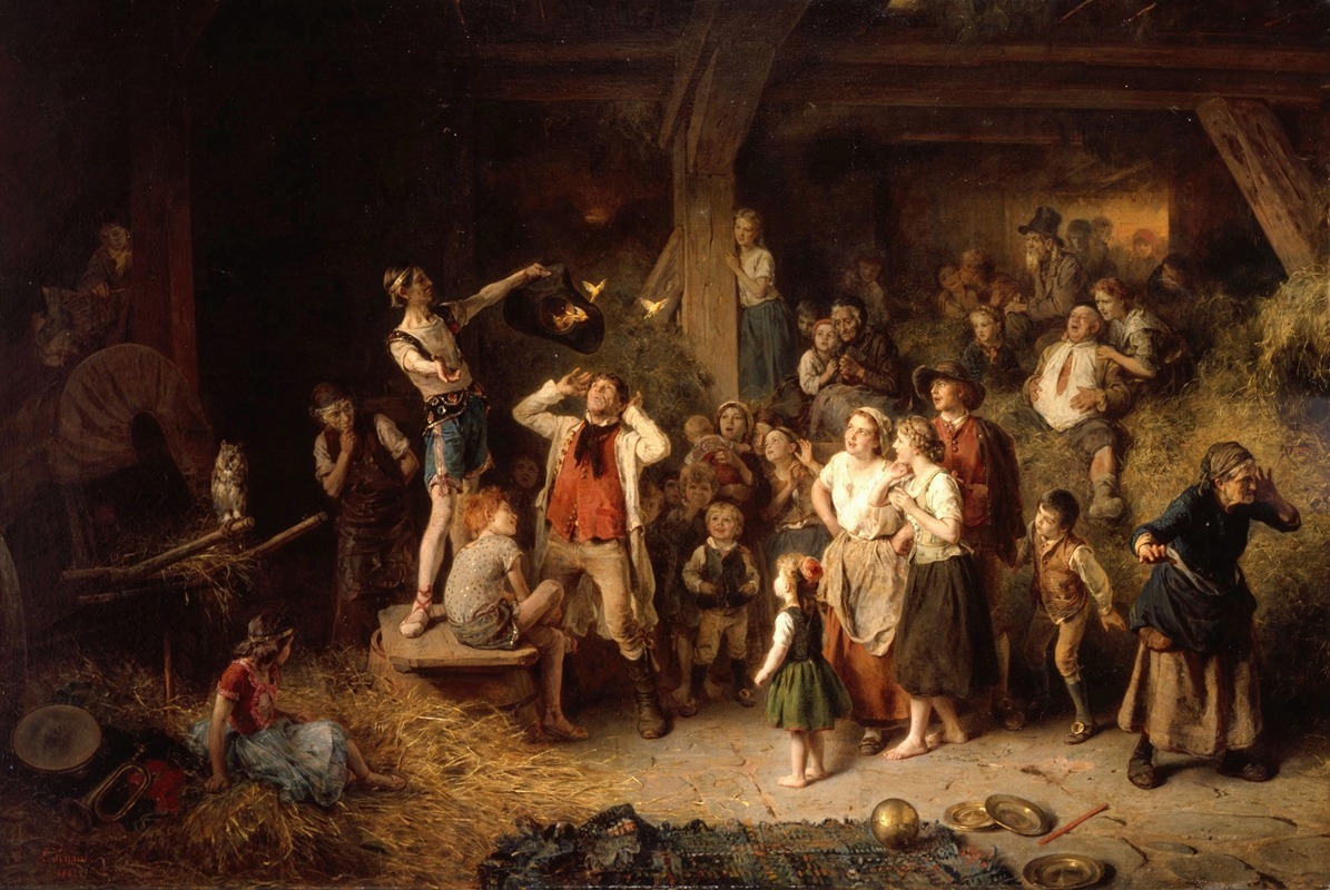 Ludwig Knaus - The magician in the barn