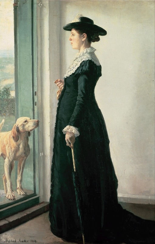 Michael Ancher - Portrait of my wife