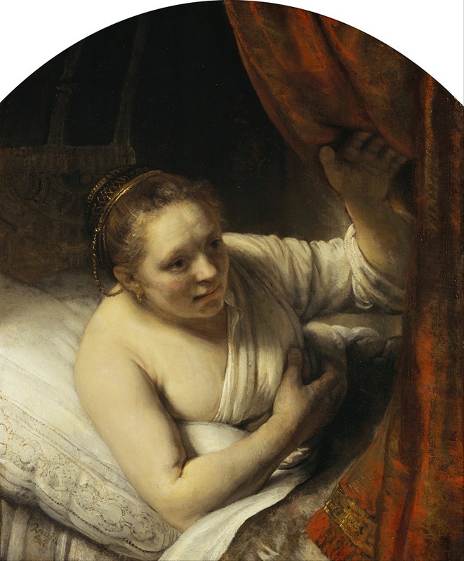 Rembrandt van Rijn - A Woman in Bed