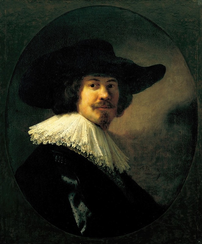 Rembrandt van Rijn - Portrait of a Man in a Broad-Brimmed Hat