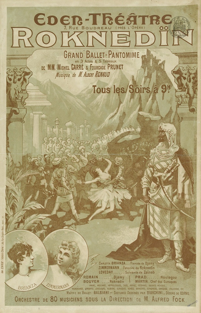 Lucien Lefèvre - Eden-Theâtre 7, Rue Boudreau (Pres L’opera) Roknedïn Grand Ballet-Pantomime