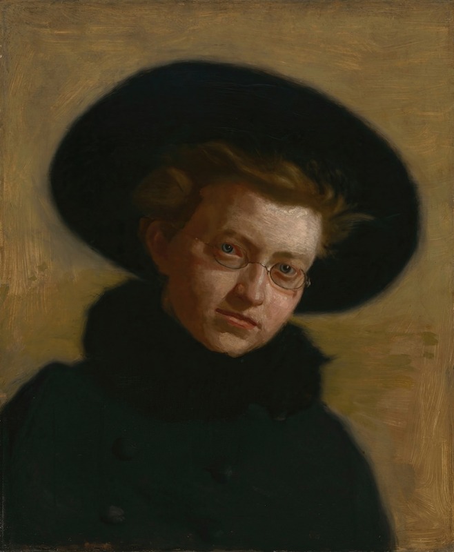Thomas Eakins - Portrait of Lillian Hammit (Girl in a Big Hat)