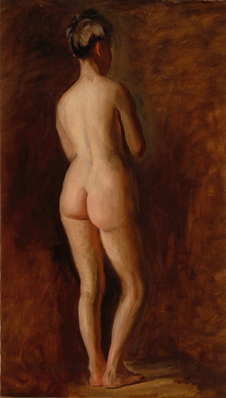 Thomas Eakins - Standing Female Nude (back view)