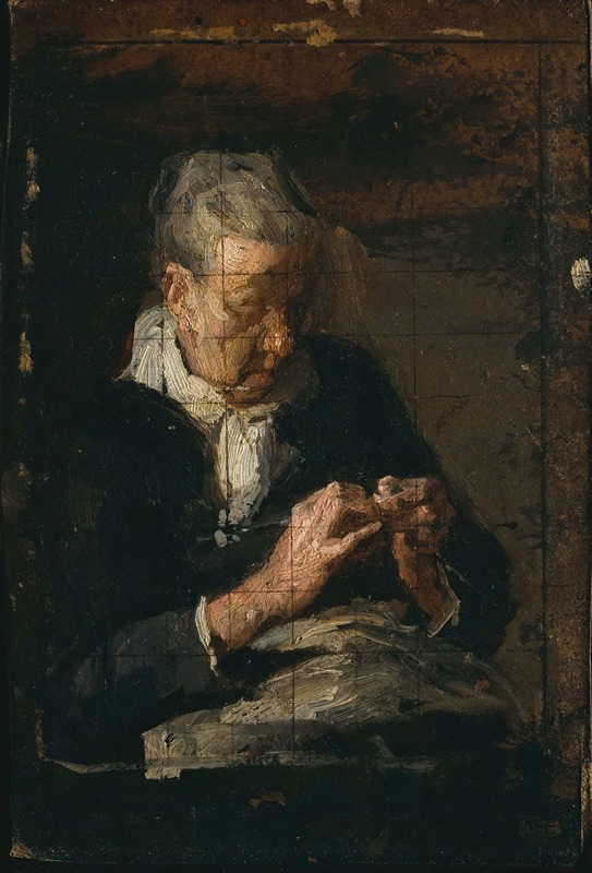 Thomas Eakins - Woman Knitting
