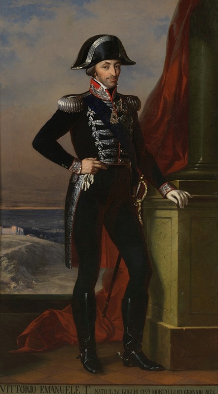 Tommaso Lorenzone - Portrait of Vittorio Emanuele I