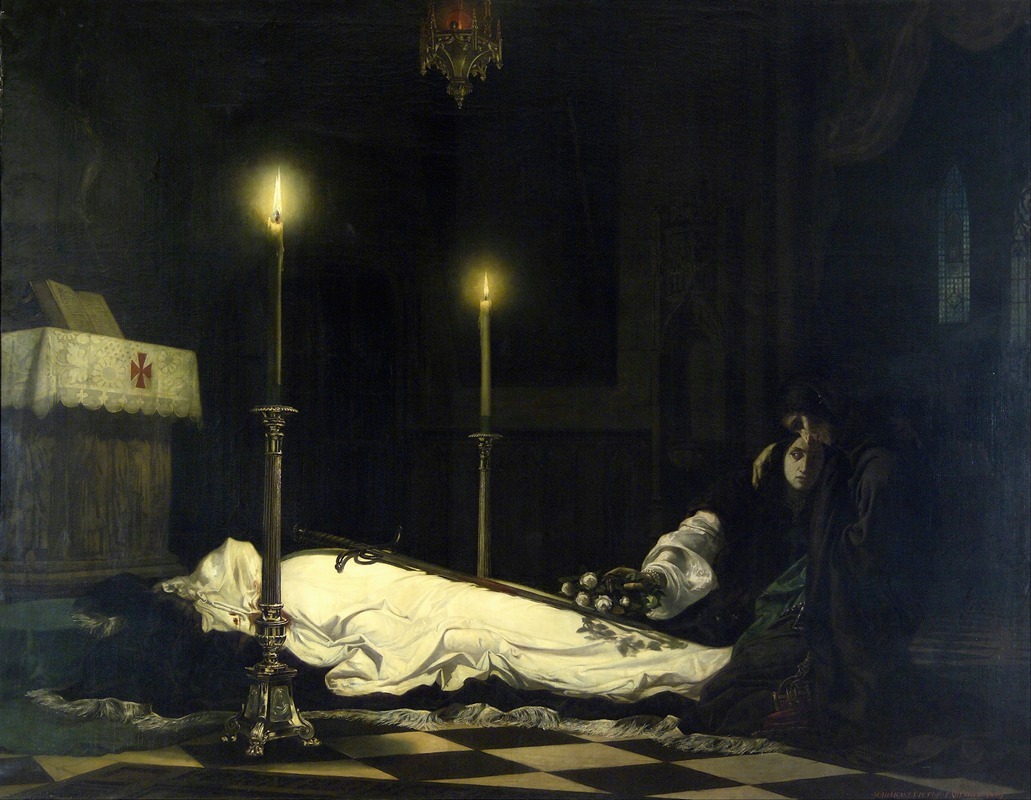 Viktor Madarász - The Mourning of László Hunyadi