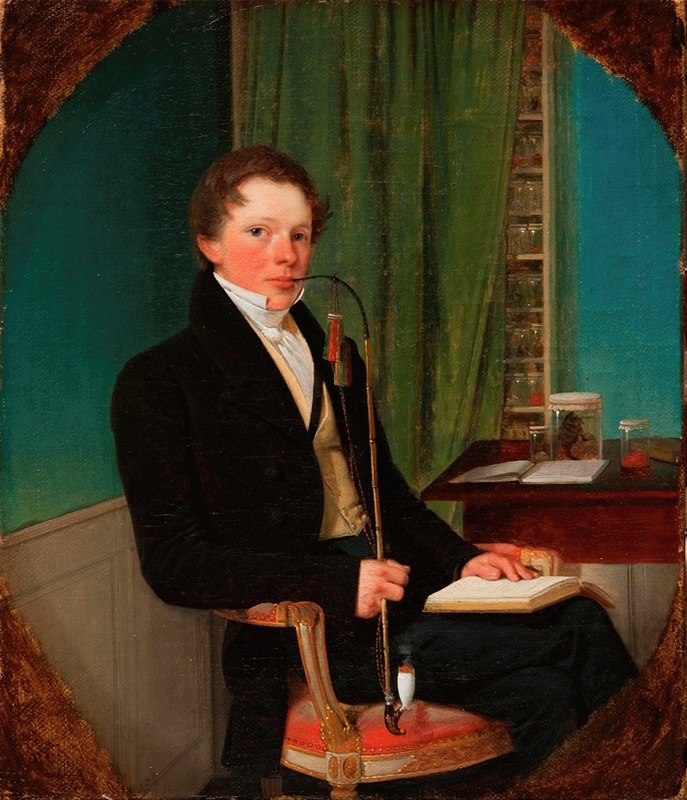 Wilhelm Bendz - Portrait of the anatomist Henrik Carl Bang Bendz. The artist’s brother