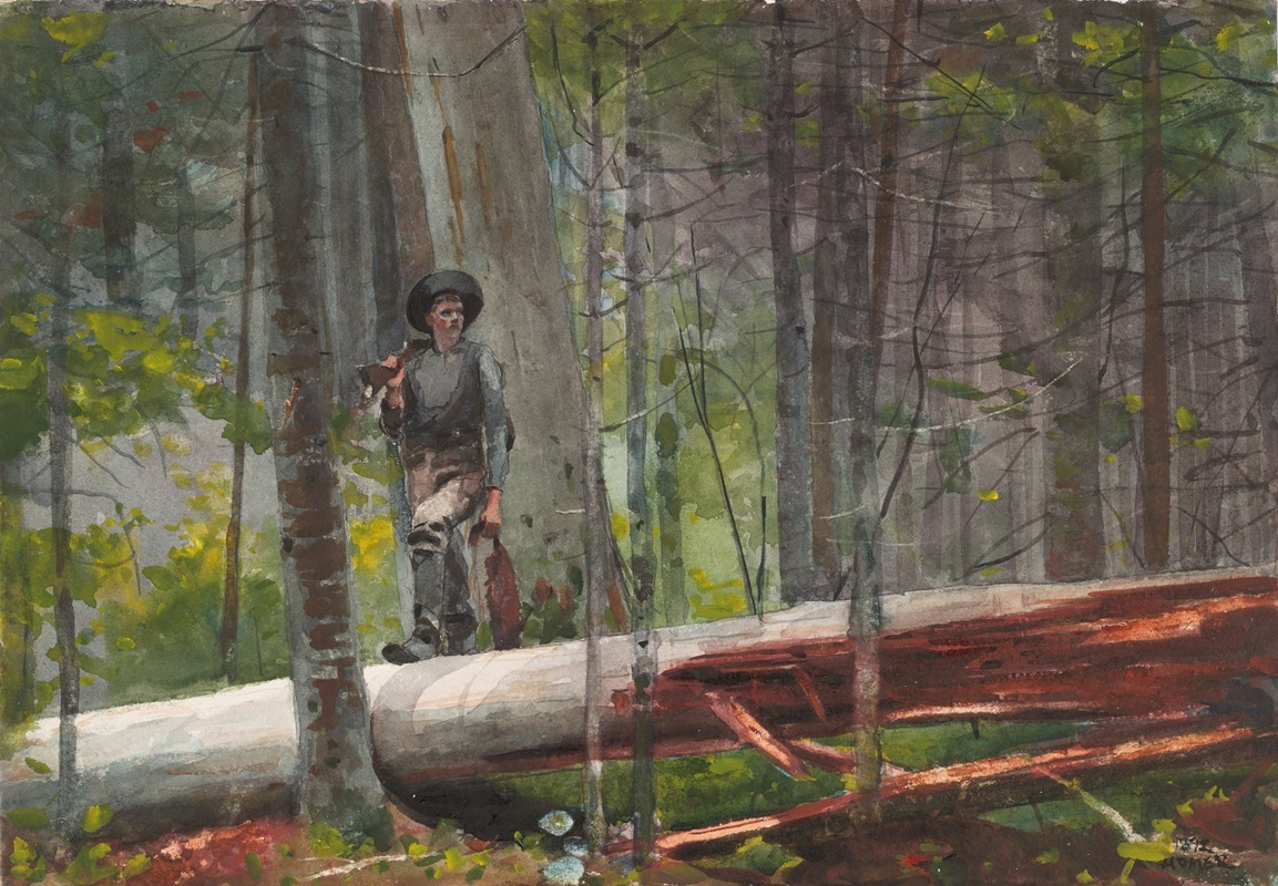 Winslow Homer - Hunter in the Adirondacks
