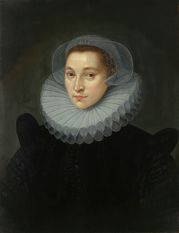 Anonymous - Portret van Elisabeth Janssens de Bisthoven