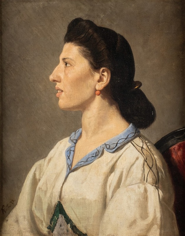 Anselm Feuerbach - Portrait of an Italian woman