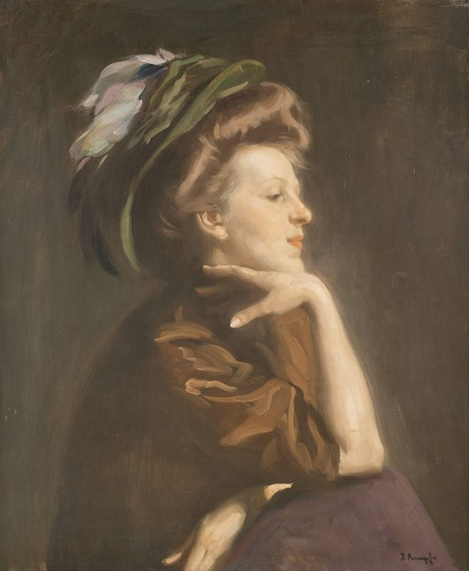 Arthur Kampf - Lady portrait
