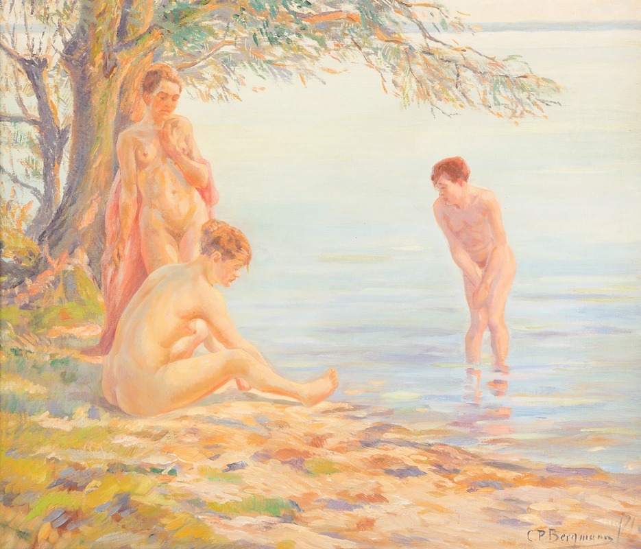 C. Peter Bergmann - Three bathing nudes