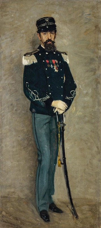 Federico Zandomeneghi - Portrait of an Infantry Captain