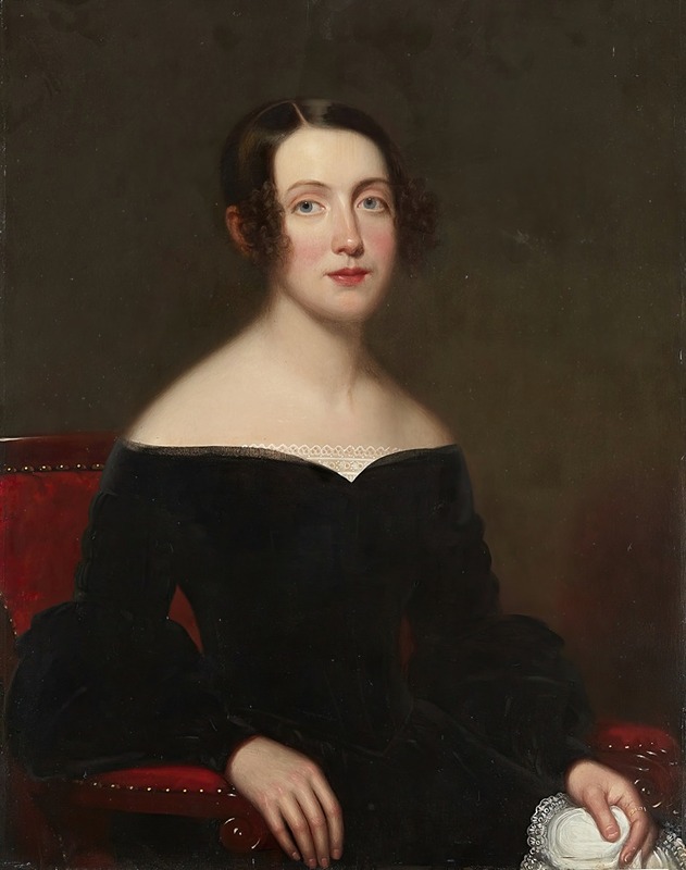 Frederick Randolph Spencer - Portrait of a Lady in a Black Dress