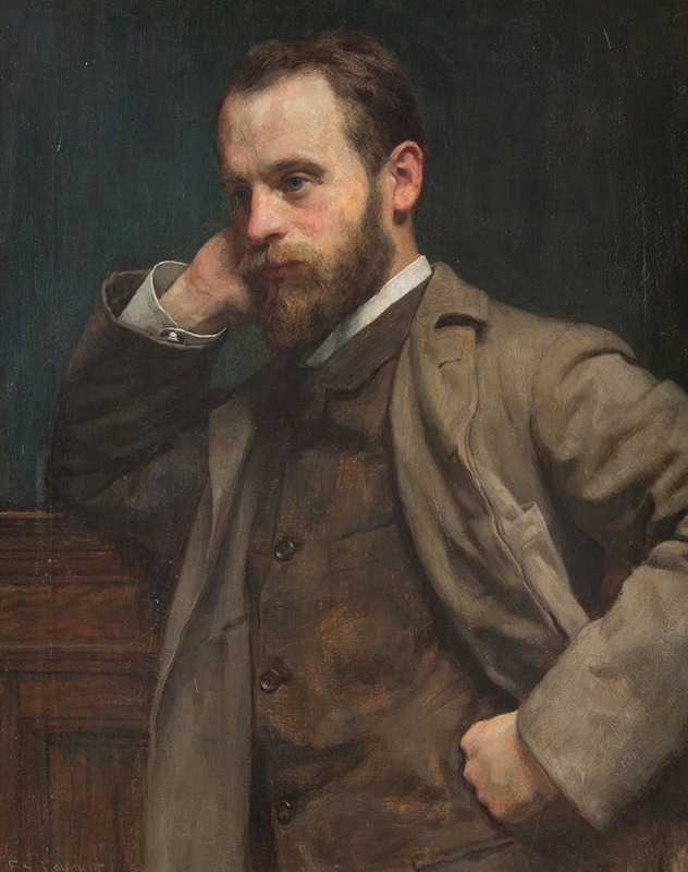 Frederick Samuel Beaumont - Portrait of a gentleman