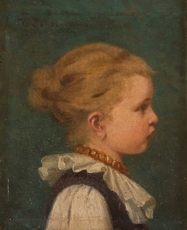 Fritz Sonderland - Portrait of a little girl